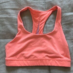 Lululemon sports bra, bright orange, size 6